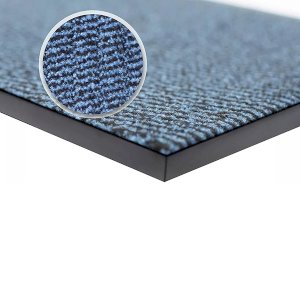 Anti Slip Hard Wearing Rubber Barrier Mats Blue/Black For Indoor And Outdoor