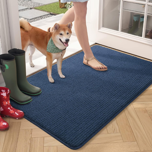 Door Mat Indoor Washable Doormat Indoor Dirt Trapper Non-slip