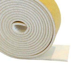 Expanded Silicone Strip White Self Adhesive 5m Long