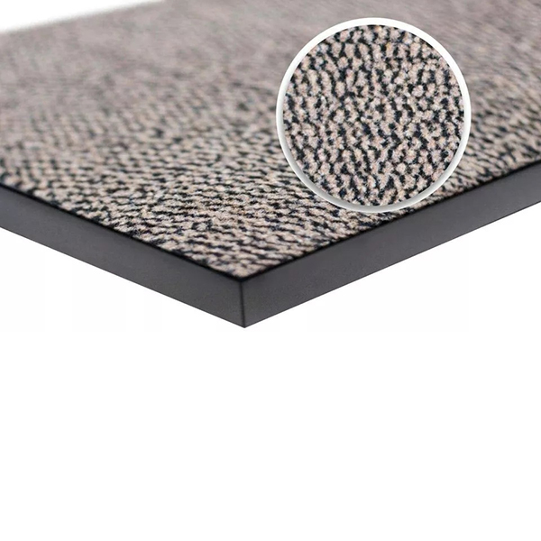 Heavy Duty Rubber Barrier Beige/Black Hard Wearing Mats For Indoor And Outdoor