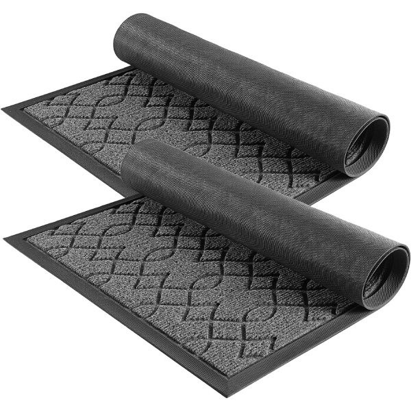 Heavy Duty Water Absorbent Entry Outdoor Rugs Durable Front Non Slip Backing Door Mats 