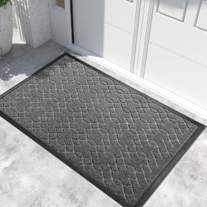 Heavy Duty Water Absorbent Entry Outdoor Rugs Durable Front Non Slip Backing Door Mats 