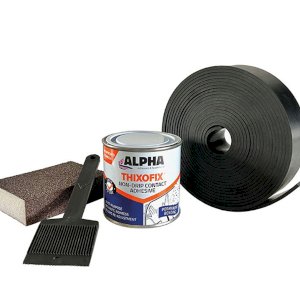 Neoprene Rubber Strip Fixing Kit 5m Long