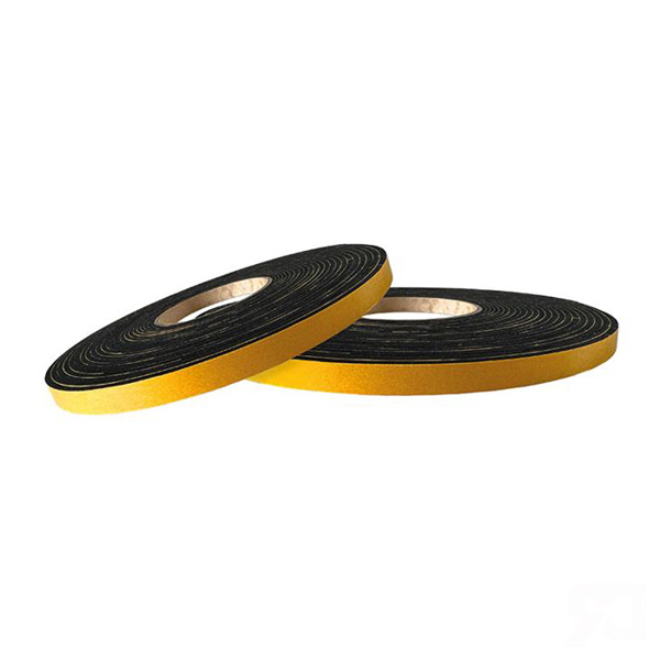 Weather Strip Tape 10m black expanded Neoprene for external doors, automotive and marine environments